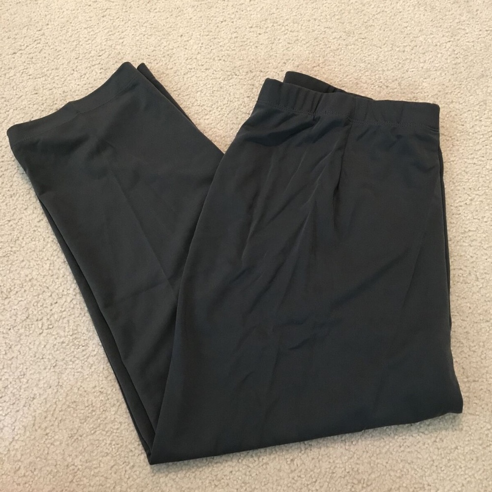 Susan Graver army green comfort pants - womens 2XP